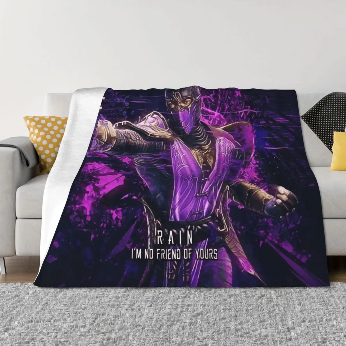 

Mortal Kombat rain Throw Blanket Beautifuls Blankets For Sofas Sofas Blankets
