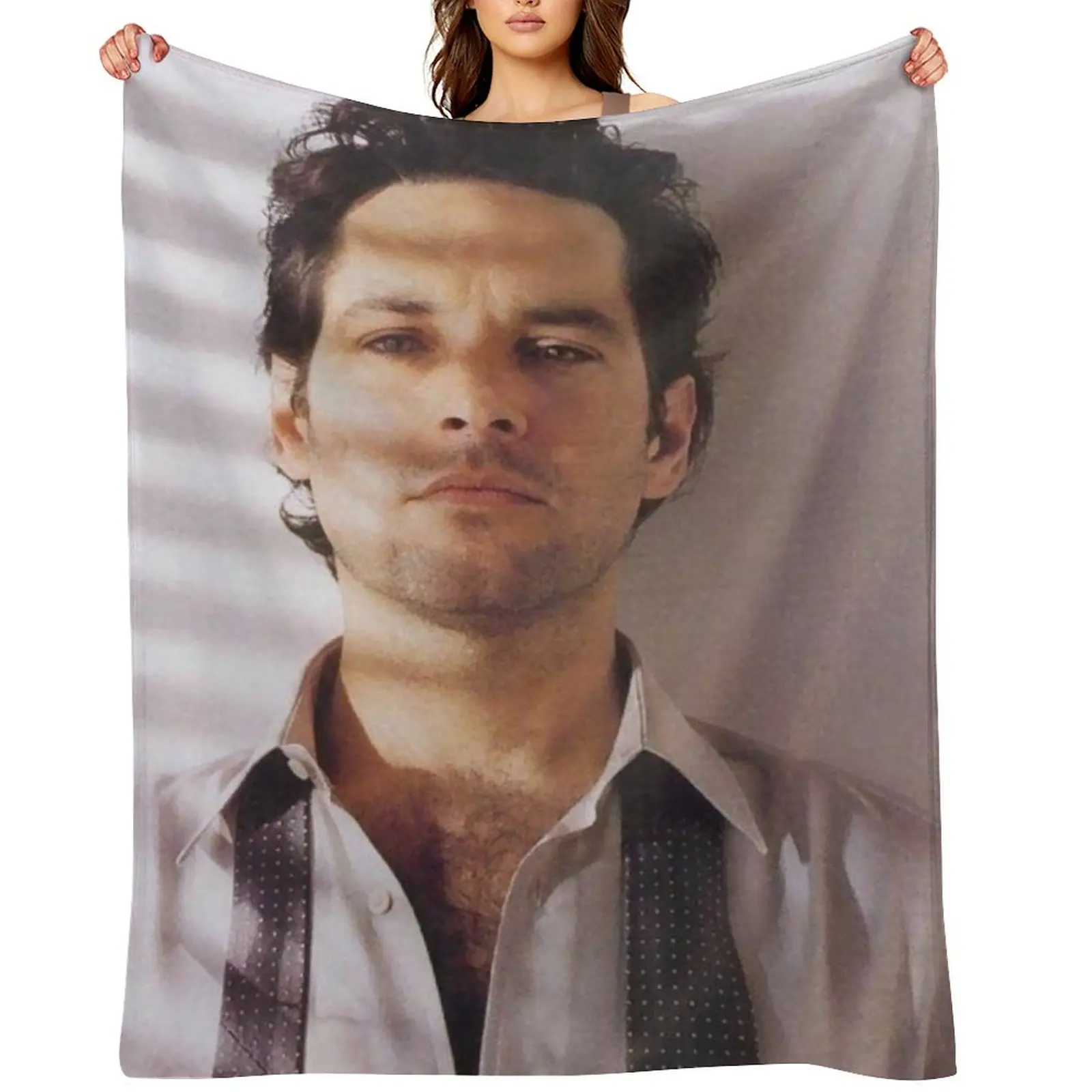 Stephen Rudd Throw Blanket Custom manga Sofa Quilt wednesday warm for winter cosplay anime Blankets