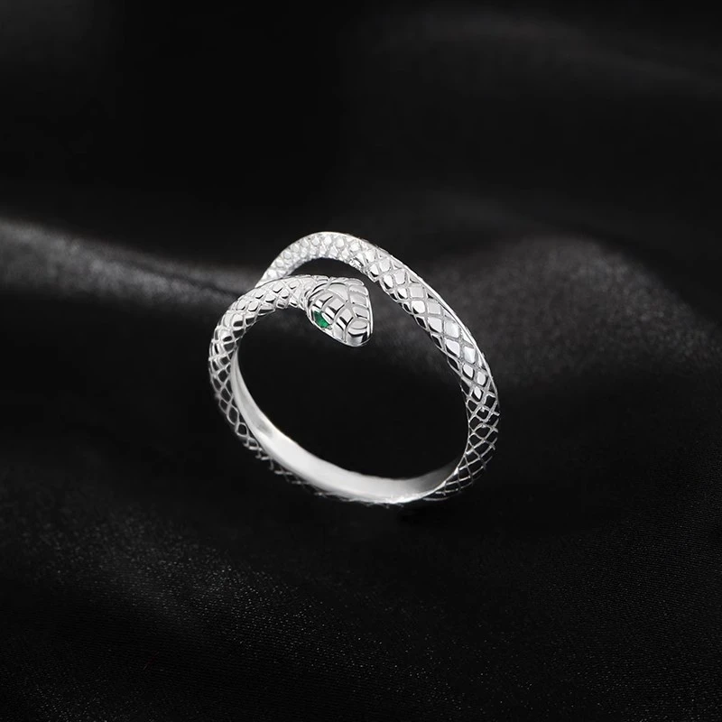 925 Sterling Silber Schlangen ring Temperament Charme Tierform Ring Geburtstags geschenk für Frauen exquisiten Schmuck