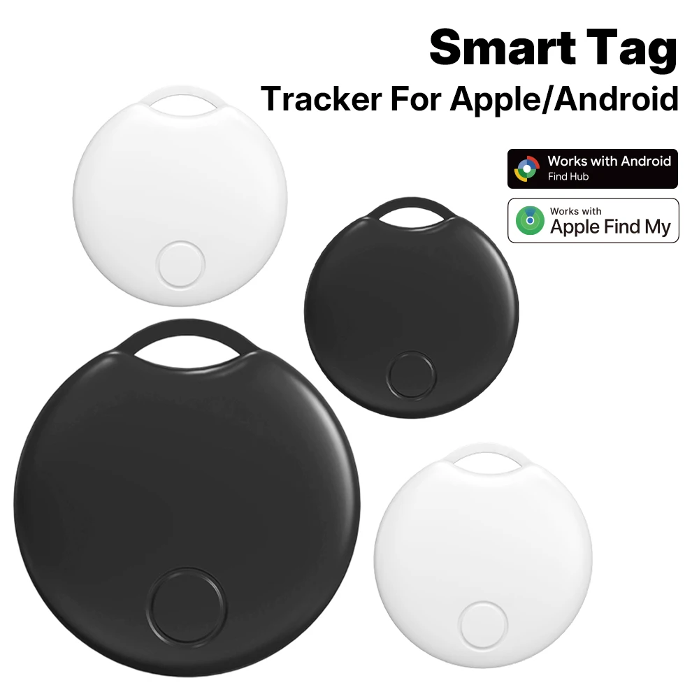 

4PCS 2-in-1 Dual Mode Smart Tracker for Apple Find My / Google Find Hub app Global Tracking for IOS Android Devices