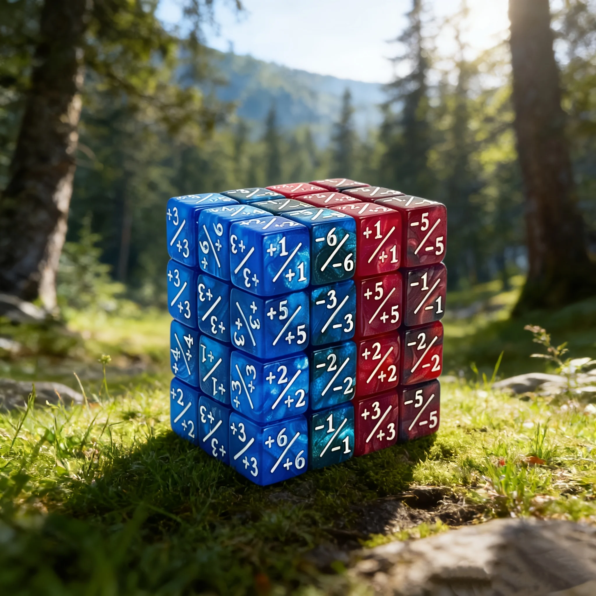 

48pcs Premium Hexahedron Dice Set for Card Games - D6 Loyalty Counters, Essential Tabletop Gaming Additions, Acrylic Material