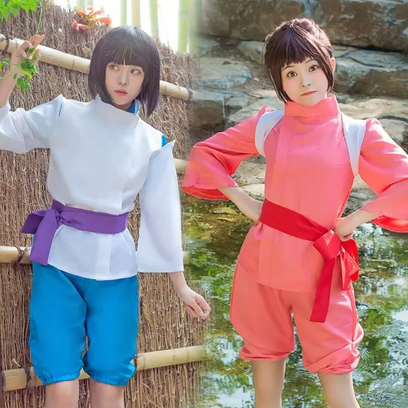 حماسي تأثيري Nigihayami Kohakunushi Ogino Chihiro بعيدا زي أداء موحد دعوى هالوين ملابس الحفلات النساء الرجال