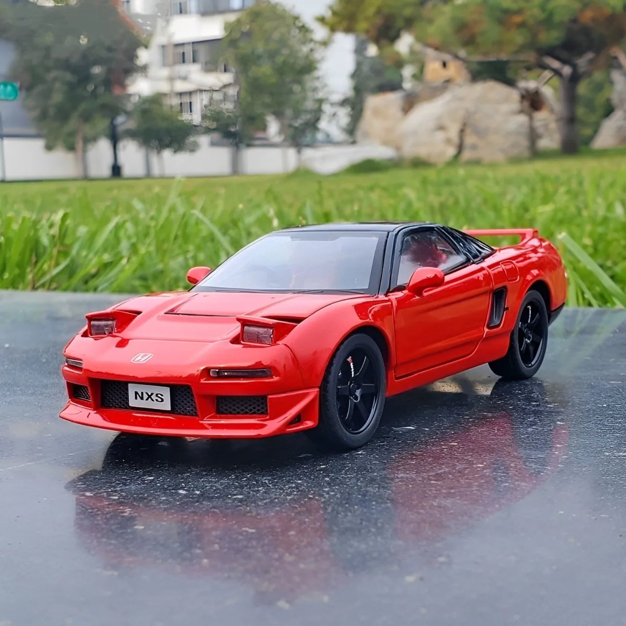 1:32 Honda NSX Coupe Alloy Miniature Car Diecast Metal Scale Car Model Sound＆Light Collection Childrens Toy Car Vehicles Gifts