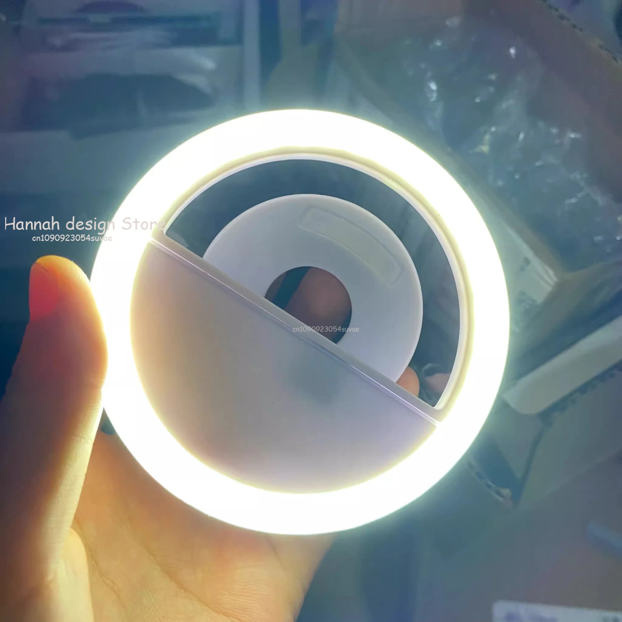 Led Selfie Ring Light Portable USB Charge Phone Lens Lamp Mobile Phone Live Broadcast Video Selfie Fill Light for All Smartphone