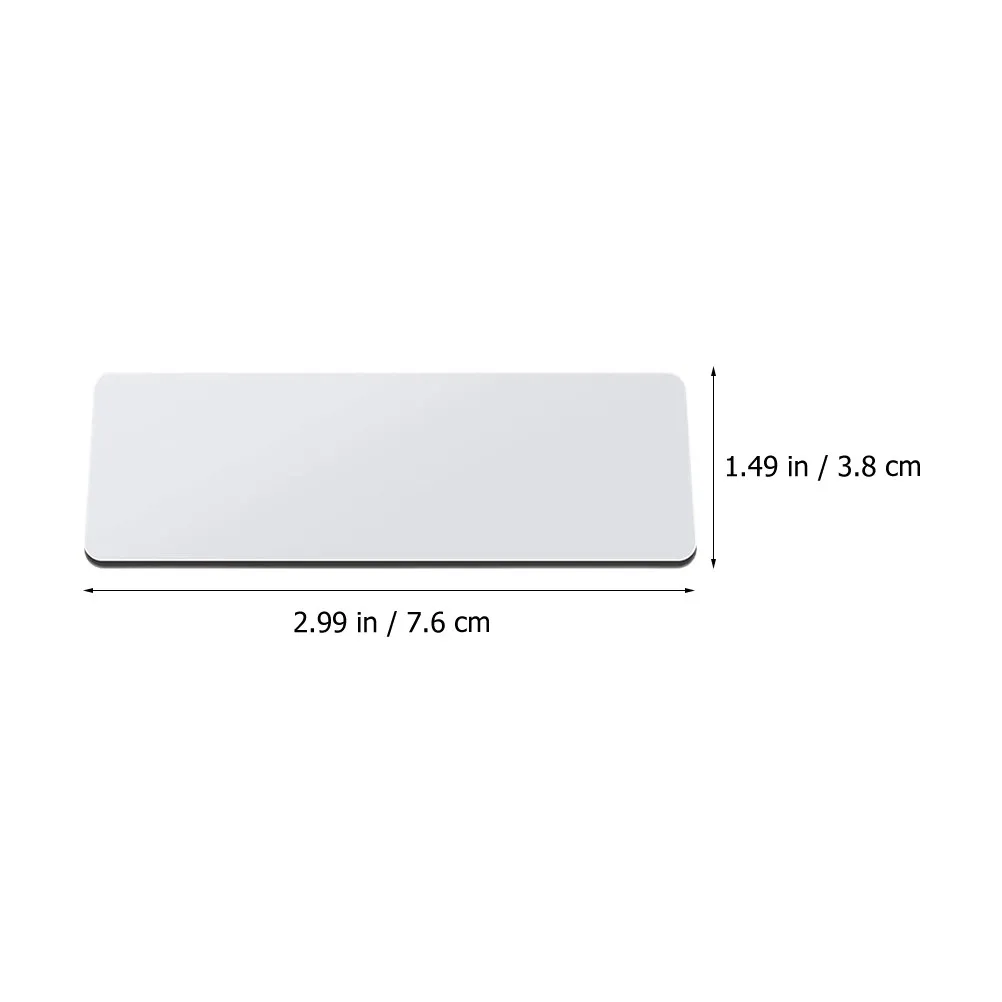 16Pcs Blank Name Tags Compact Size Metal Badge Pin DIY Custom Work Id Tags for Office School Personalization Custom Name Tag