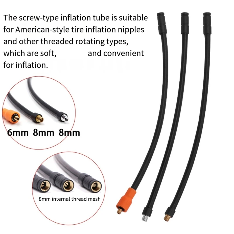 Quick Screw On Air Hose For Tire Inflation Strong PVC Construction