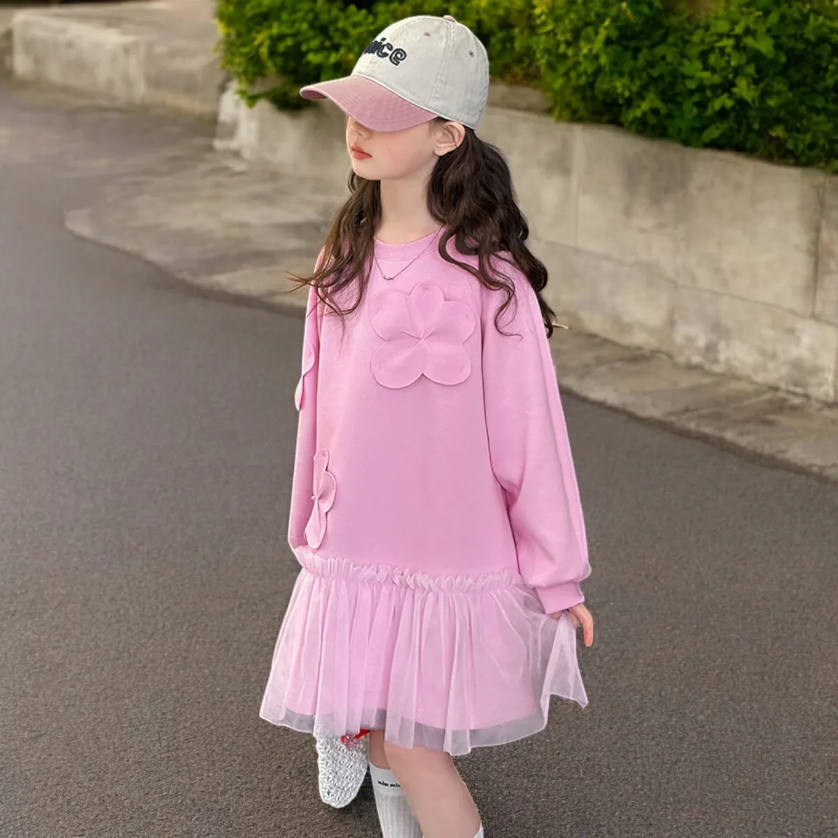 School Uniform Outfits Baby Girls Lolita Pink Dresses for Kids Party Shirt Dress Teenagers Children Costumes 4 5 7 9 11 12 Years