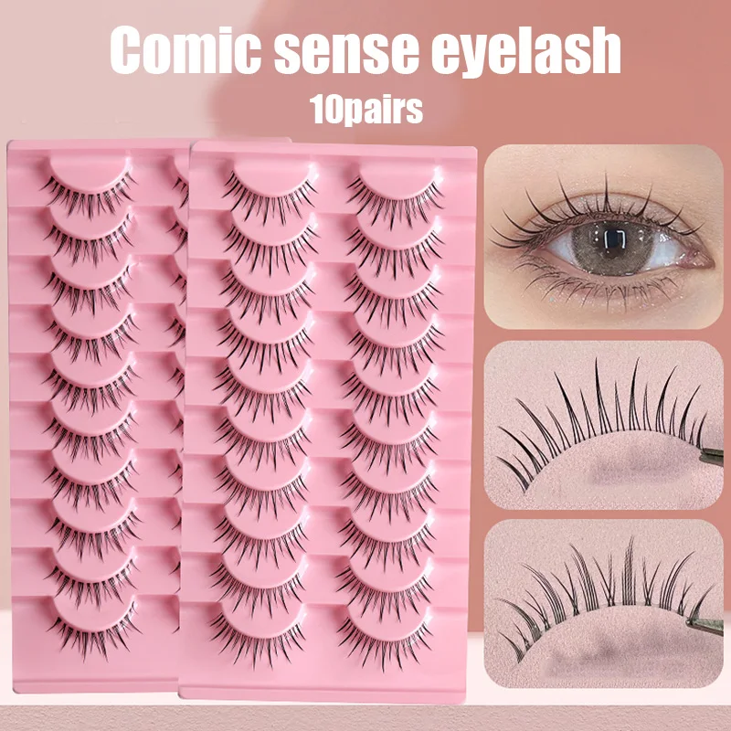 NEW 10Pairs/Pack Real 3D Mink Fake Eyelashes False Eyelashes Mink Lashes Soft Natural Eyelash Extension Lashes Makeup Cilios