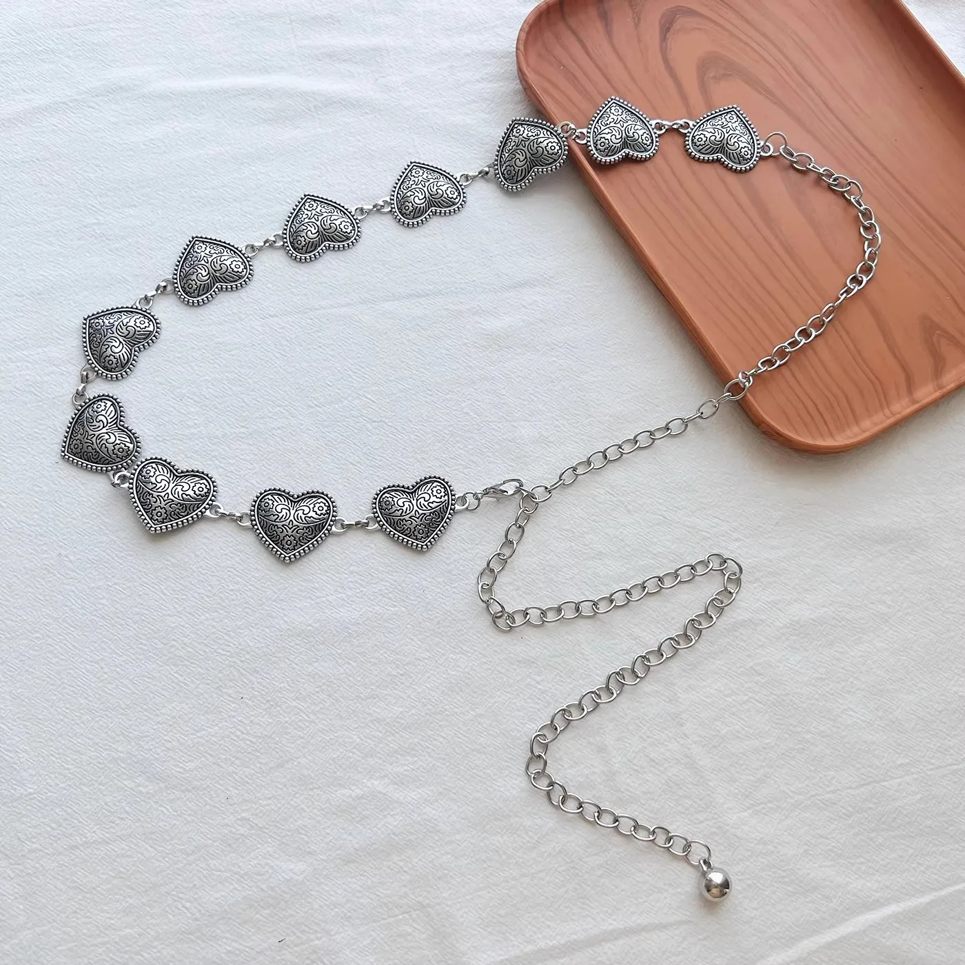 Sommerliche Metall-Taillenkette, Retro-Schmetterlings-Dünngürtel-Accessoires, Hunderte passende Kleider, Gürtelketten, hochwertig – Detail 10