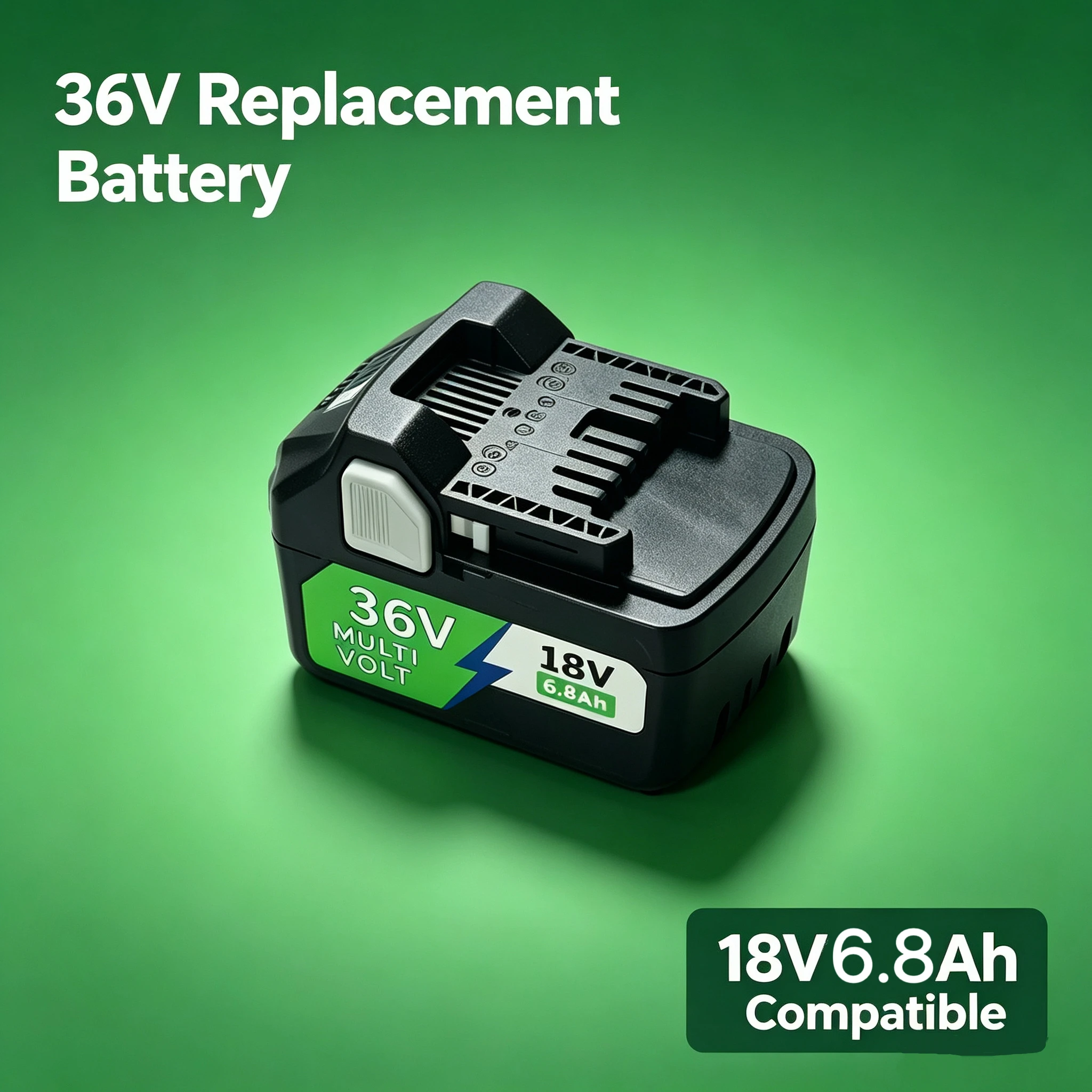 Rechargeable 36V Li-ion Battery with Multi-protection System, Replacement Battery for HiKOKI Hitachi Cordless Drill & Saw Power