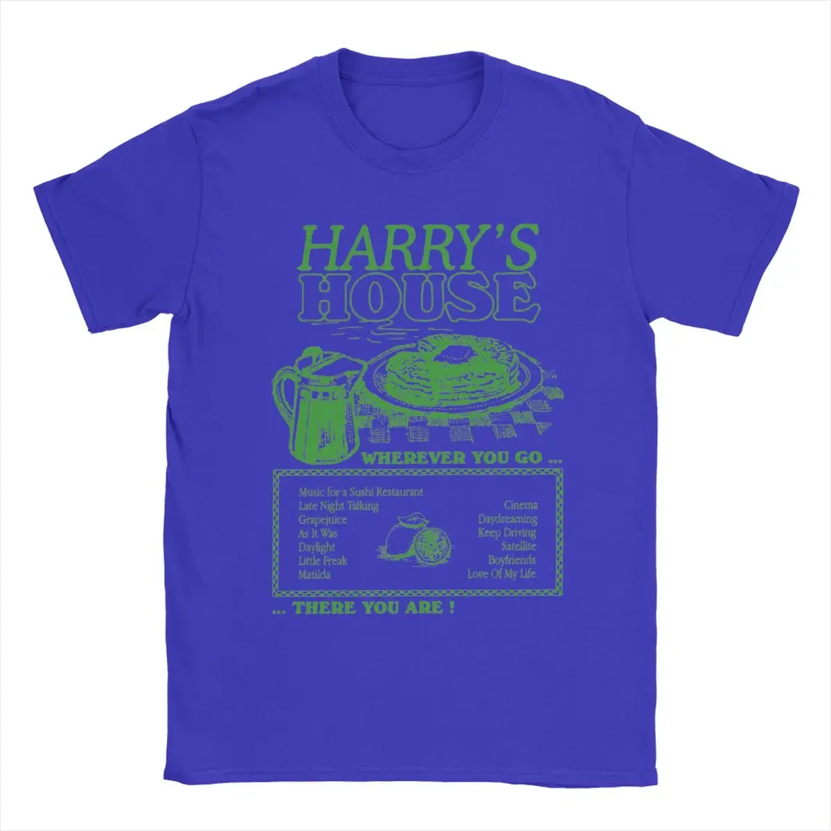 Round Neck Short Sleeve T Shirt Printing Clothing Harrys House Style Menu T-Shirts for Men Fun Cotton Tee Shirt graphic clothing