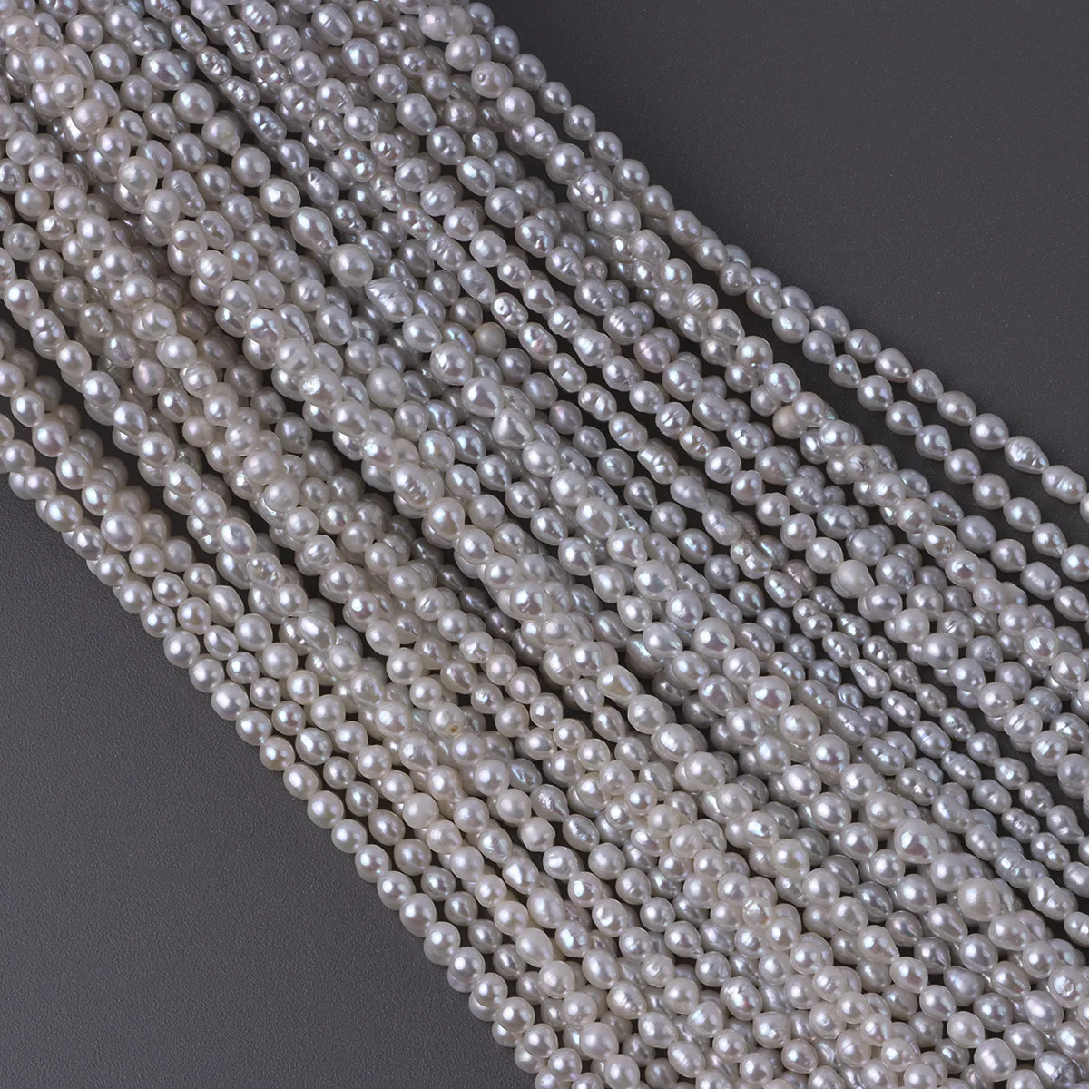 Cost-effective Cold Light Colorful 3-4mm Special-shaped Water Droplets Natural Freshwater Baroque Pearl DIY Jewelry Accessories