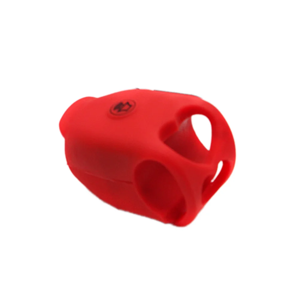 

Loud 45db Electric Bike Bell 6 Modes 5 Colors Rainproof Durable Silicone Cover Easy Handlebar Mount for Mountain Road Bikes Red