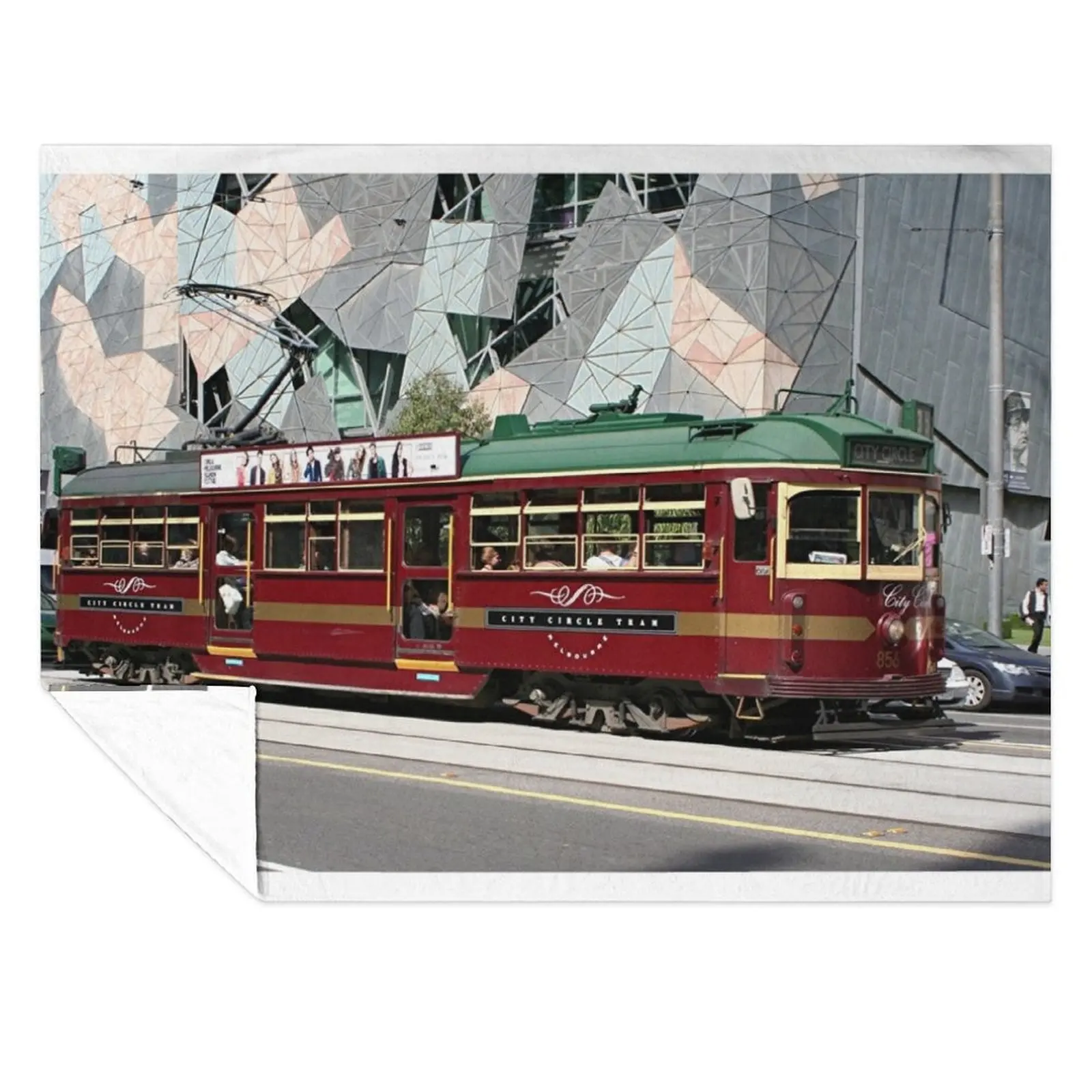 Мельбурнский трамвай, Виктория, Австралия 3, пледы, плюшевые персонализированные подарочные одеяла для гигантского дивана