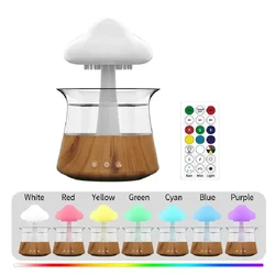Essential Oil Diffuser Air Humidifier Rain Drop Aroma Diffuser Rainy  Night Light For Office Ultrasonic Fragrance Humidifier
