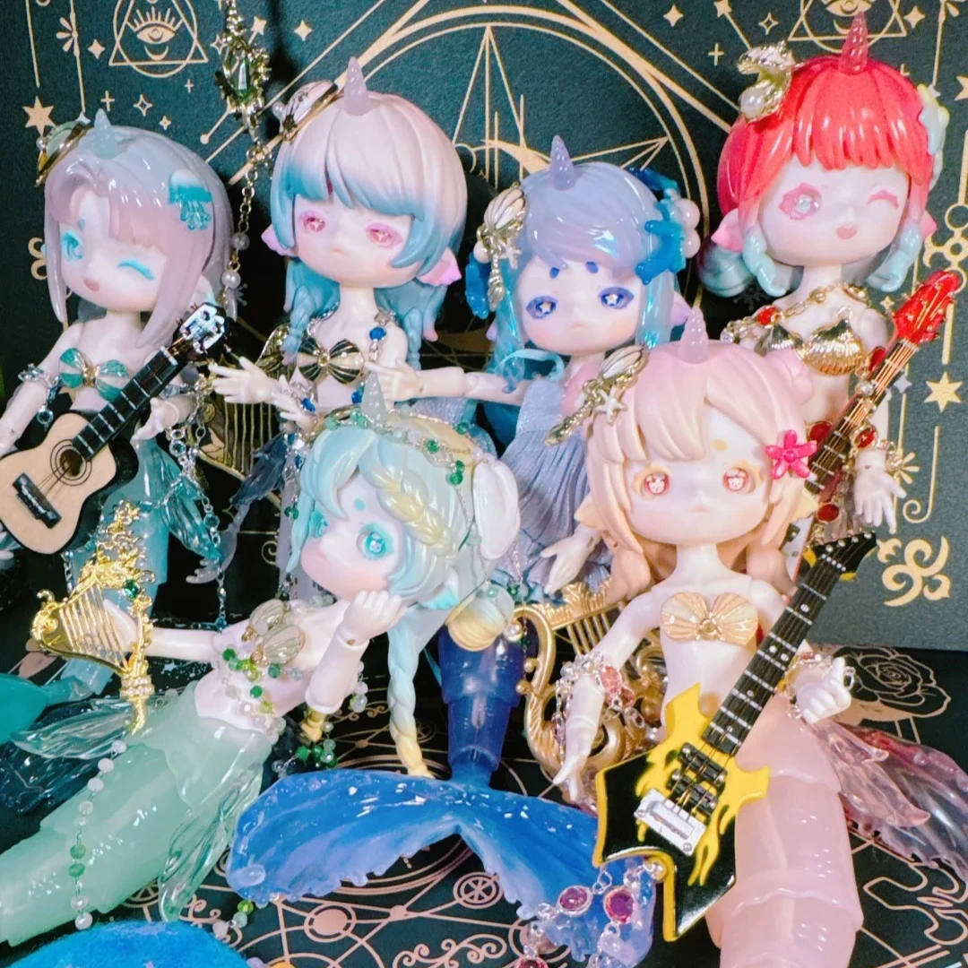 

Коробка-сюрприз Penny's Box с куклой-русалкой BJD 24 см из серии Tidal Whisper с эвкалиптовой краской, подарок на день рождения, игрушки