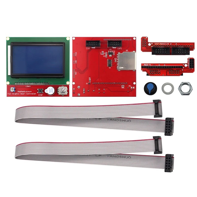 2004 Lcd 12864 Display 3D Printer Reprap Smart Adapter Controller Reprap Ramps 1.4 1.6 Mega 2560 Board 2004 LCD Controle
