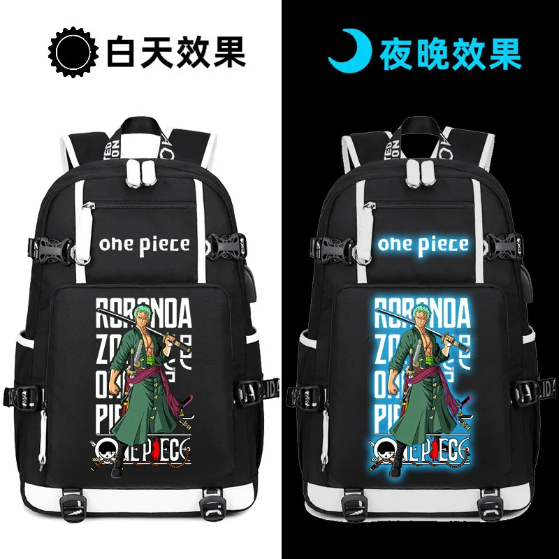 ONE PIECE new Luffy student schoolbag cute cartoon large capacity casual comfortable dirt resistant waterproof backpack