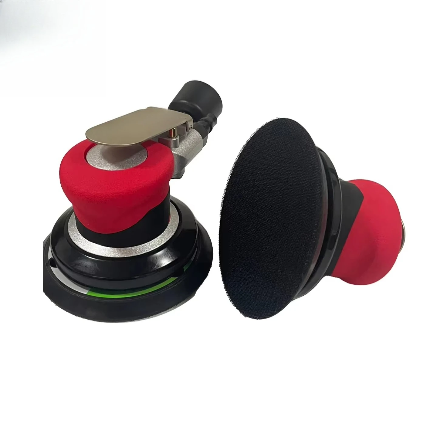 Gearless 5 Inch Pneumatic Eccentric Air Disc Orbital Sander Polisher with Self Vacuuming 12000 RPM