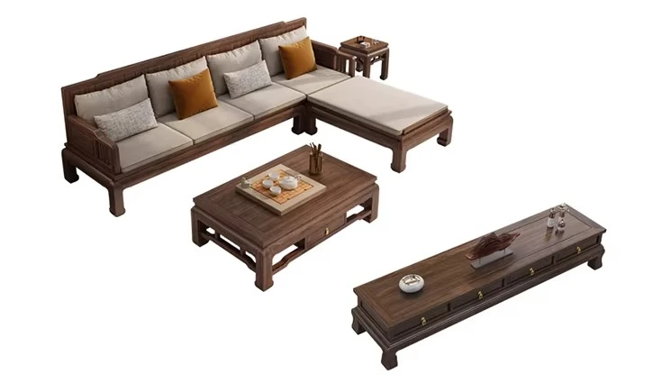 

Южноамериканский орех, новый китайский уголок с диваном принцессы, комбинированный дом для небольшой квартиры и гостиной