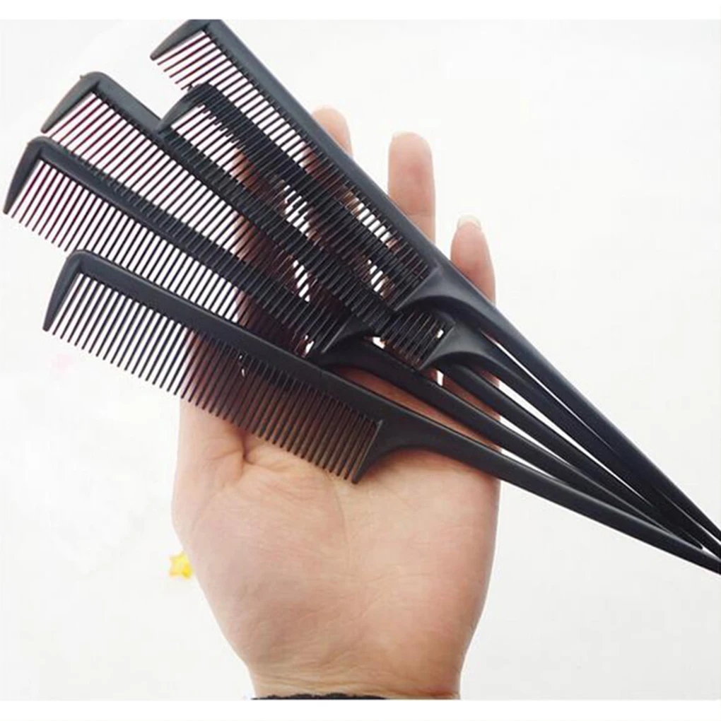 20PCS Portable Random Color Hair Comb Salon Brush Styling Hairdressing Tail Plastic Comb Set With Thin And Long Handle