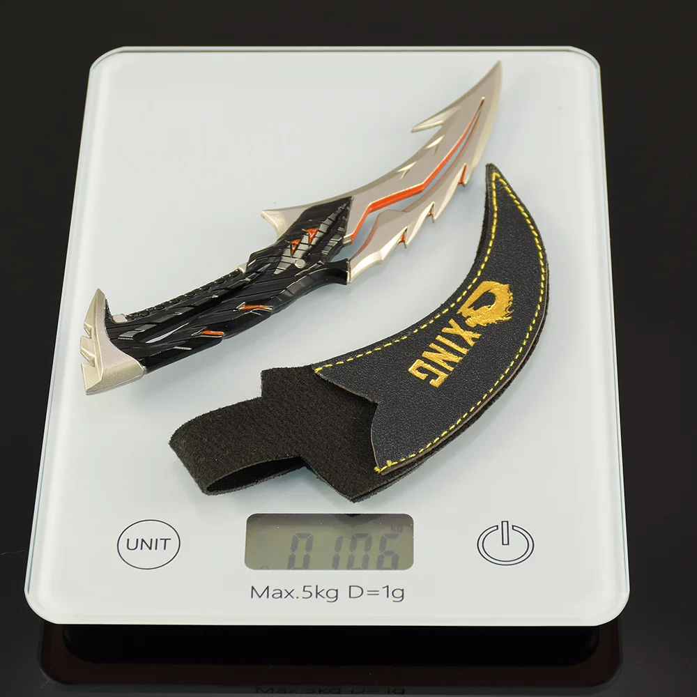 Arma Valorant de 18cm y 7,1 pulgadas, cuchillo Byteshift, juego periférico, espada de Metal, modelo de arma, accesorios, adornos, accesorios de Cosplay, regalos, Juguetes