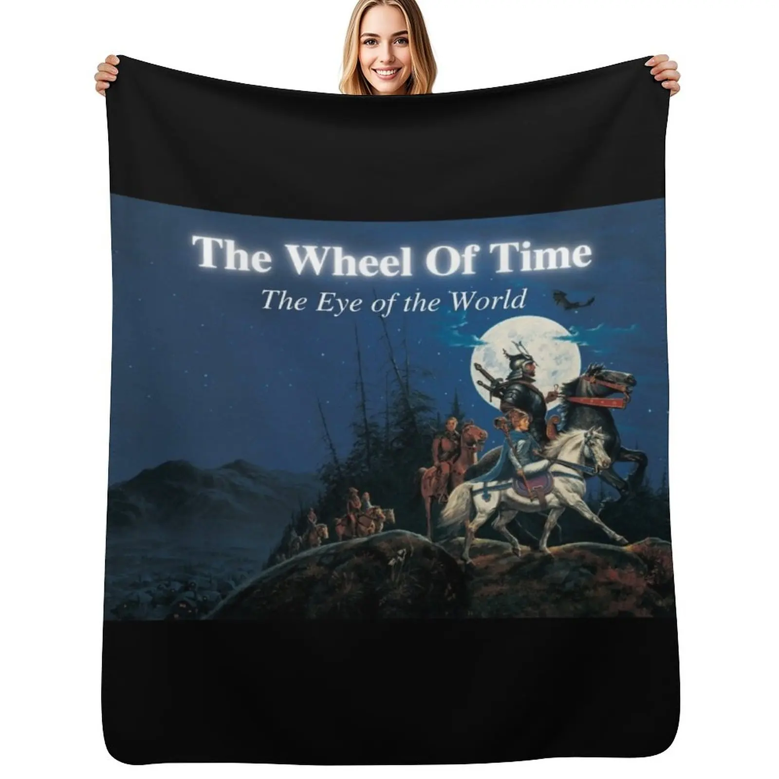 

The Wheel Of Time - The Eye of the World Throw Blanket Soft Plaid Personalized Gift For Sofa Thin Blanket