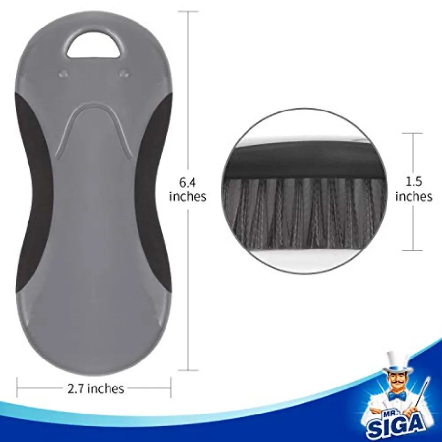 Multi Purpose Heavy Duty Scrub Brush - Pack of 2 Strong bristles with effective scrubbing power, ideal for kitchen, bathroom, s