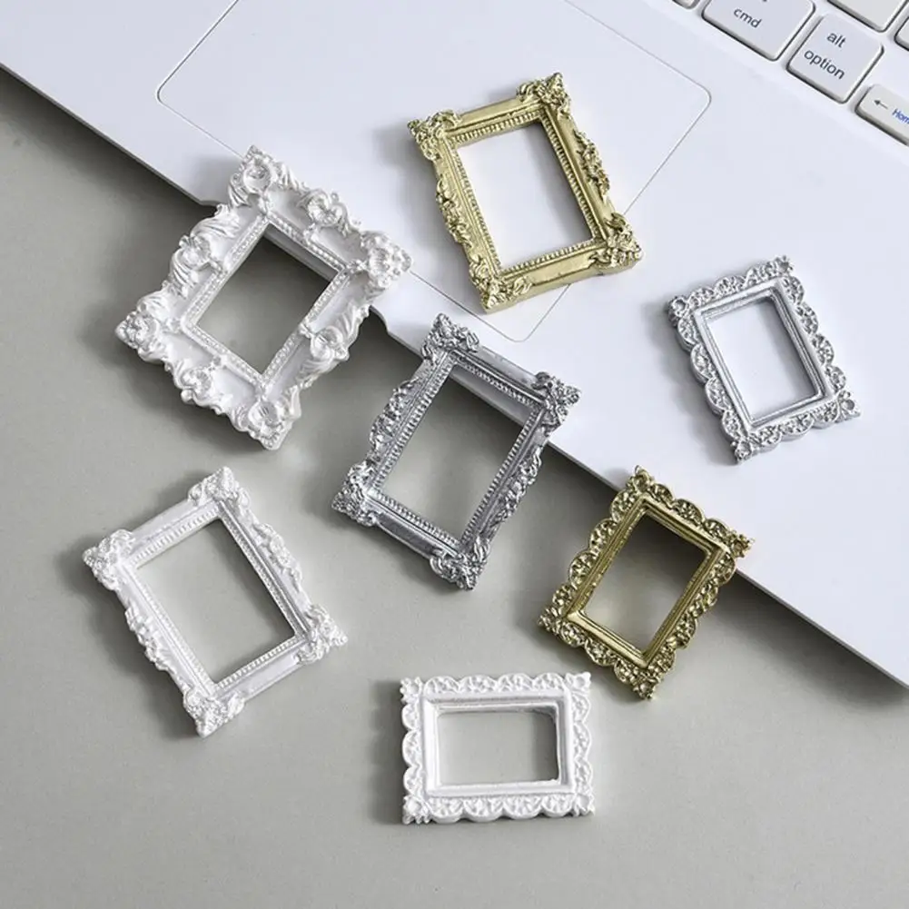 2Pcs Beautiful Durable Retro Photo Frames Vintage Retro Photo Frames Earrings Necklace Jewelry Photography Prop Decorative