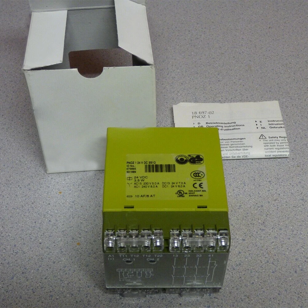 

New for PILZ 475695 PNOZ 1 24V Safety Relay Module