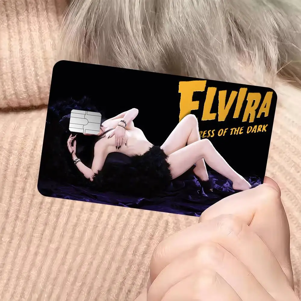 فيلم E-Elvira M-Mistress Of D-Dark لعبة غطاء الفيلم ملصق حافظة لشريحة صغيرة بطاقة الخصم الائتمان الجانب الأمامي #5