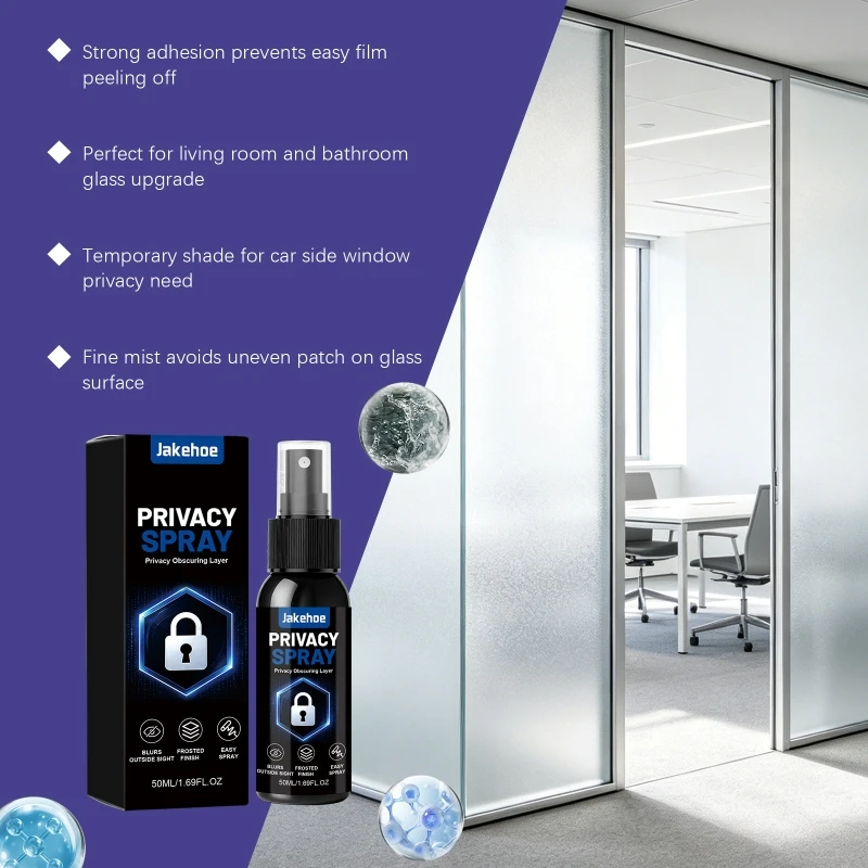 37JE Frosted Glass Privacy Coating Sprays for Car Glass and Home Coverage