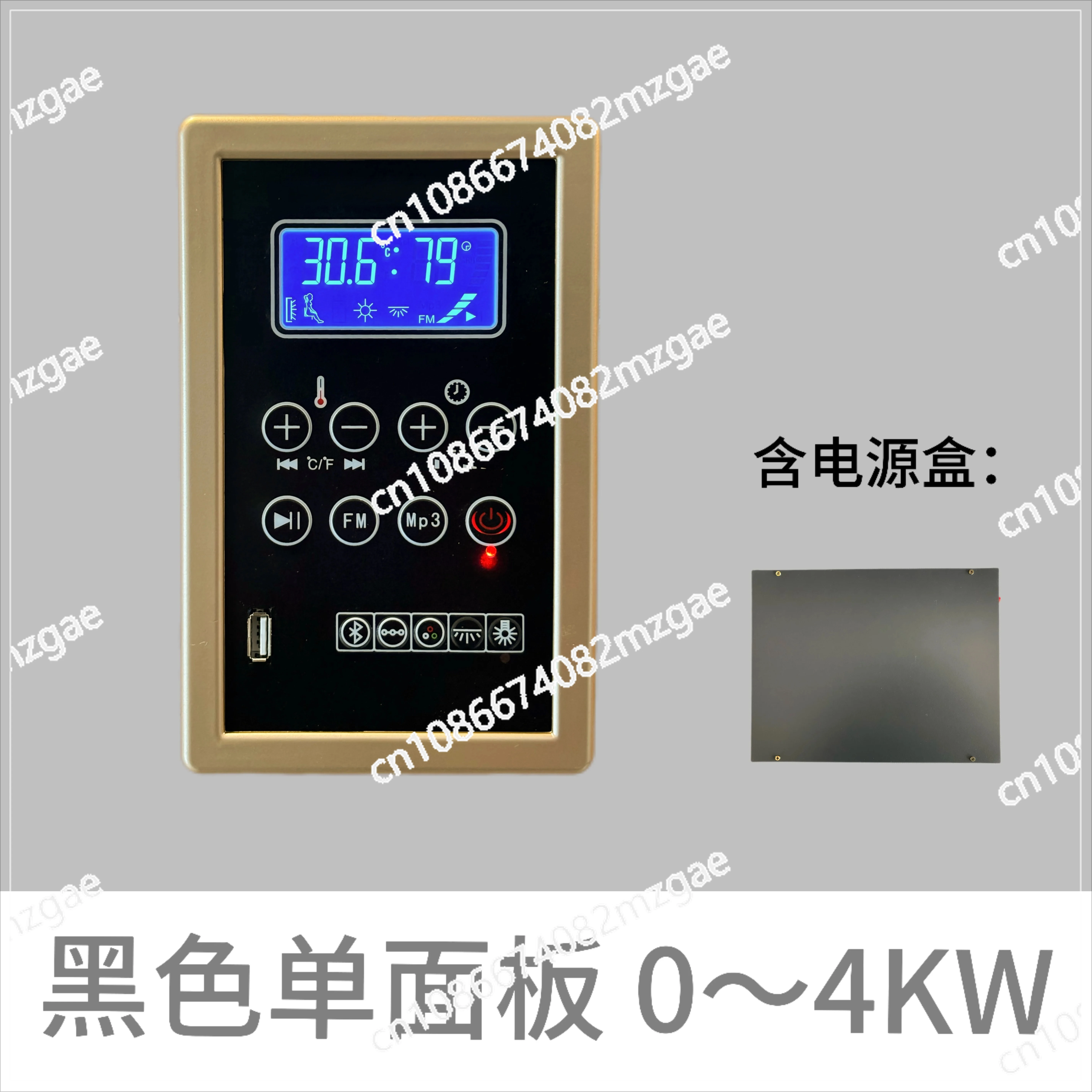 LCD Sauna Room Thermostat Sweat Room Wellness Energy Chamber Controller High-Power 100~240V Plug-in Type