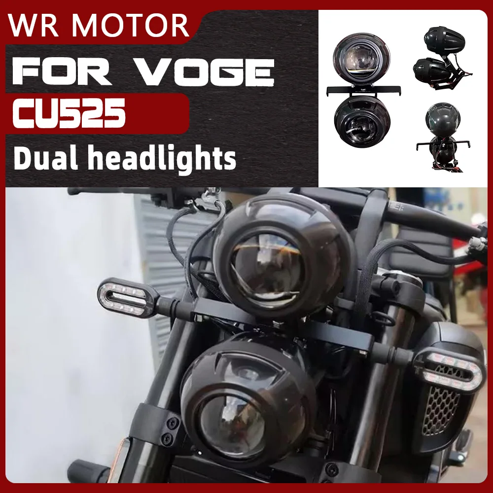 Motorcycle Retro Wolverine Head Light Fit VOGE CU525