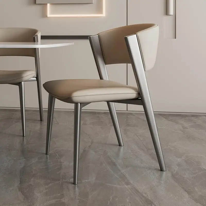 Leather Modern Dining Chair Living Room Kitchen Outdoor Bar Stools Dining Chair Design White Krzesla Do Jadalni Home Furniture