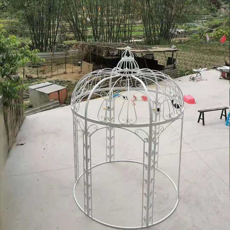 

Wrought iron birdcage outdoor sales department birdcage giant scenic spot square decoration number park courtyard pavilion large