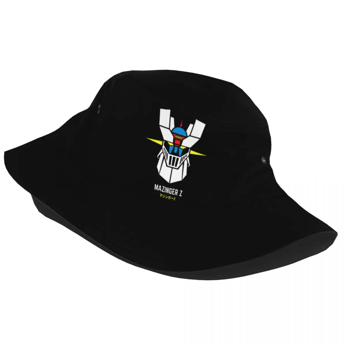 Spring Headwear Actarus Mazinger Z Stuff Bucket Hat Harajuku Teen Hot Sun Hats Robot Boonie Hat Fisherman Hats Outdoor