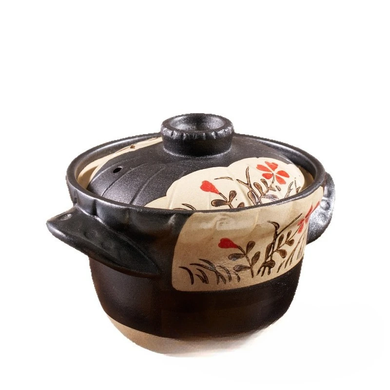 

High Temperature Resistant Dry Burning Non-cracking Casserole Cooking Porridge Soup Stew Multi-functional Sand Pot