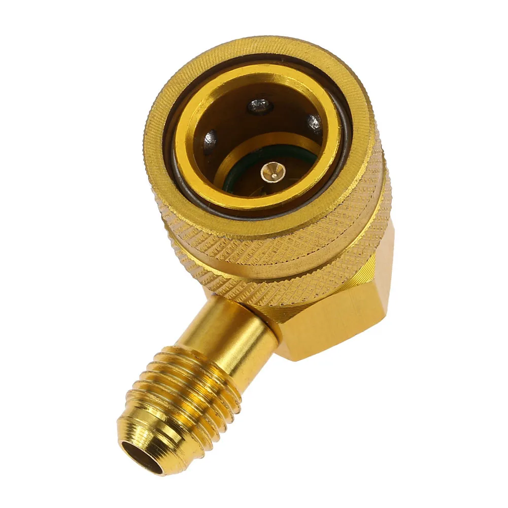 For R134a Quick Couplers Adapter 90-Degree 1/4