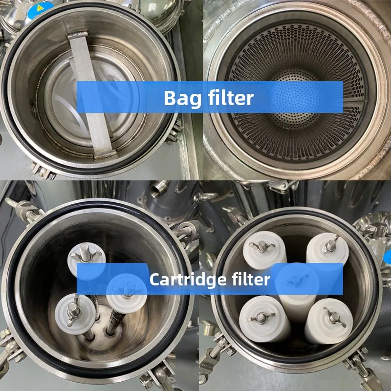 For Stainless Steel Precision Bag Filter Element Pre-Filter for Sediment and Impurities Large Flow Water Purification for