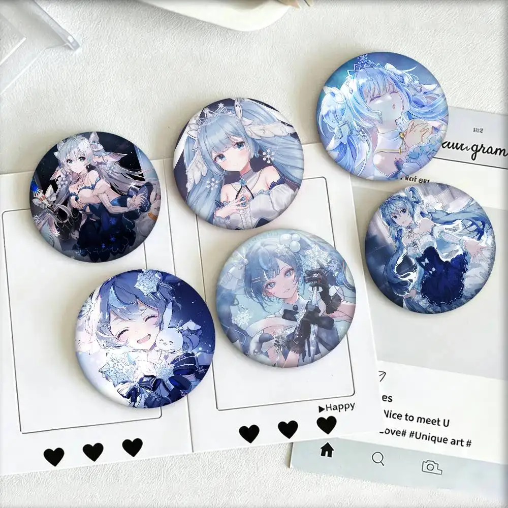 Cartoon Anime Virtual Characters Y-Yuki D-Design Round badge creative brooch clothing backpack Accessories lapel pin