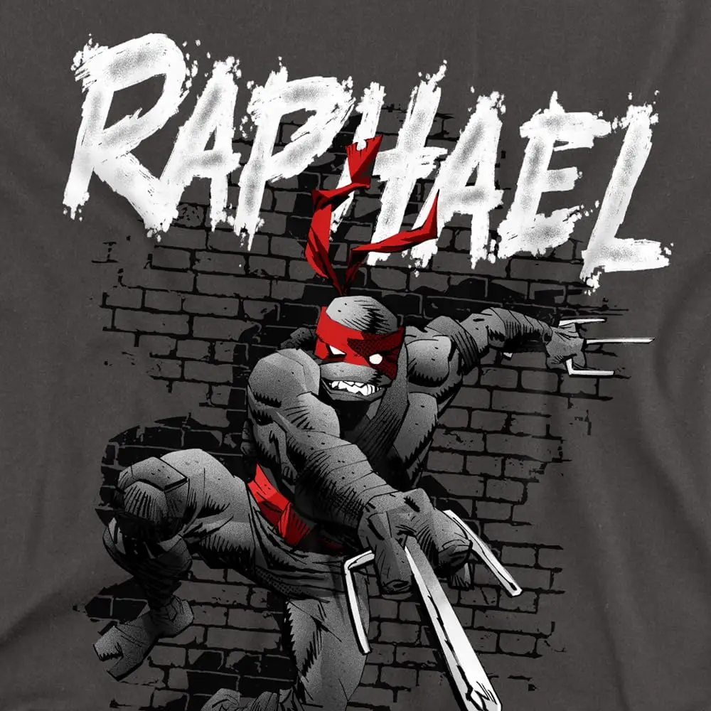 Classic TMNT Teenage Mutant Ninja Turtles Unisex Adult T Shirt, TMNT Raphael