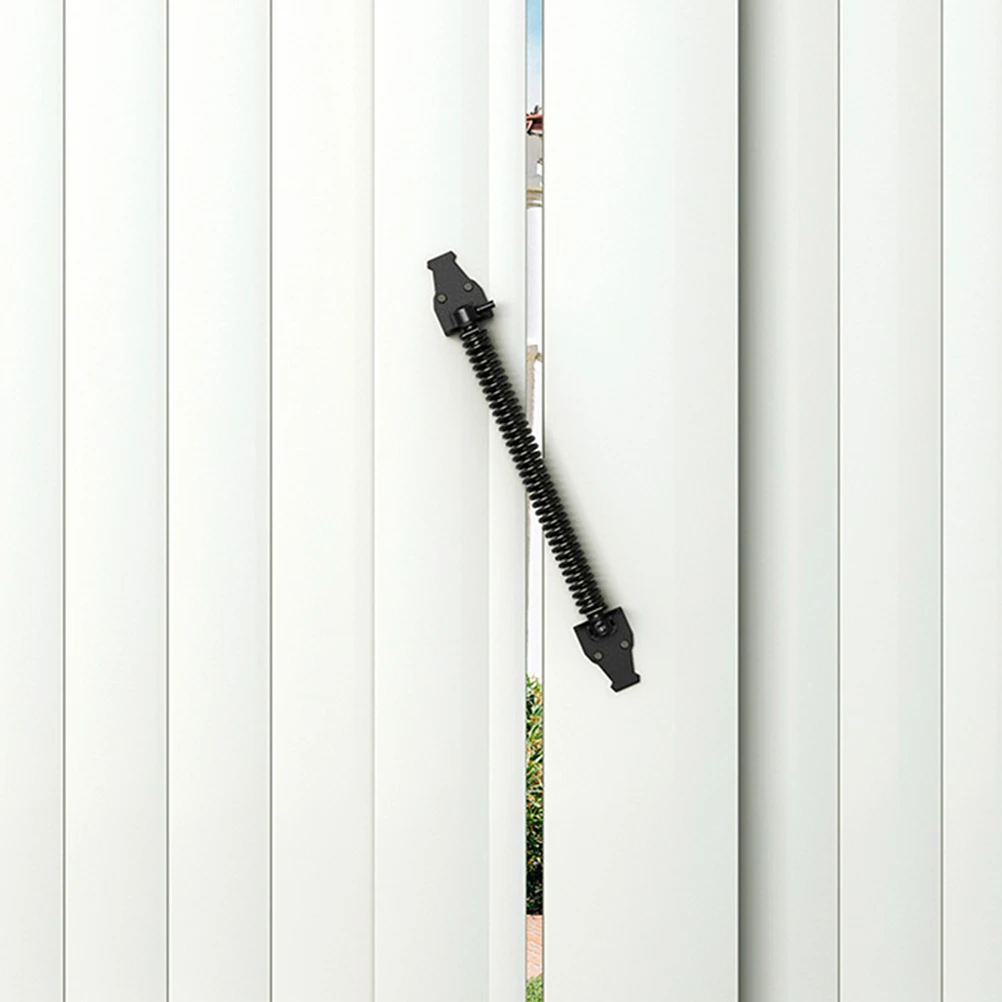 

1 Set Self Closing Spring Heavy Duty Door Closer For Wooden Vinyl Gates Automatic Tensioner Security Garden Shed Garage Door