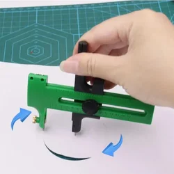 Adjustable Circular Cutter Compass Circular Cutter for Paper Diameter Making Fabric Crafts DIY Scrapbook Craft Tool