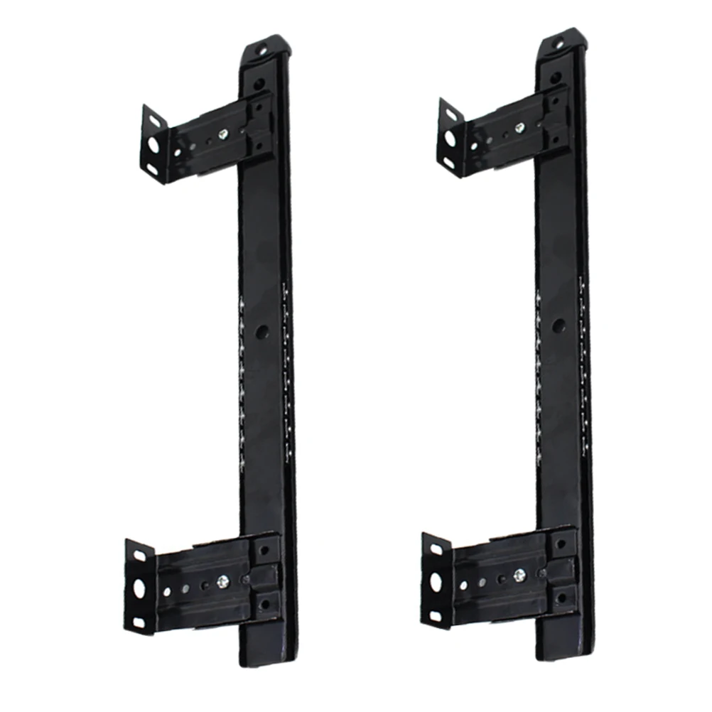

1Pair Drawer Slide Anti Rust Side Mounted Drawer Rail Efficient Bearing Cabinet Mute for Computer Desk