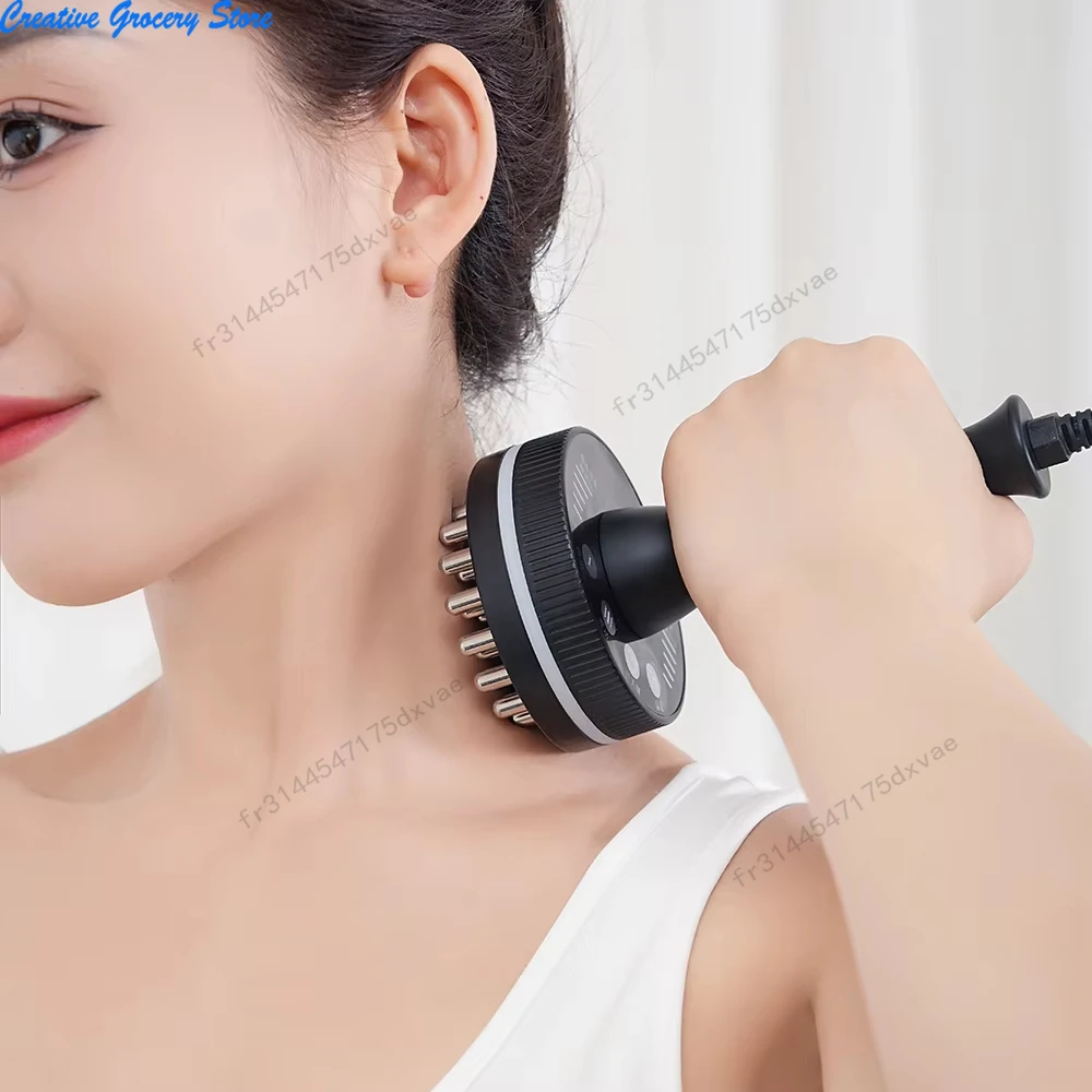 

Eletric Massager Meridian Massage Brush Lymphatic Drainage Machine Heating Microcurrent Body Back Massager Anti Cellulite