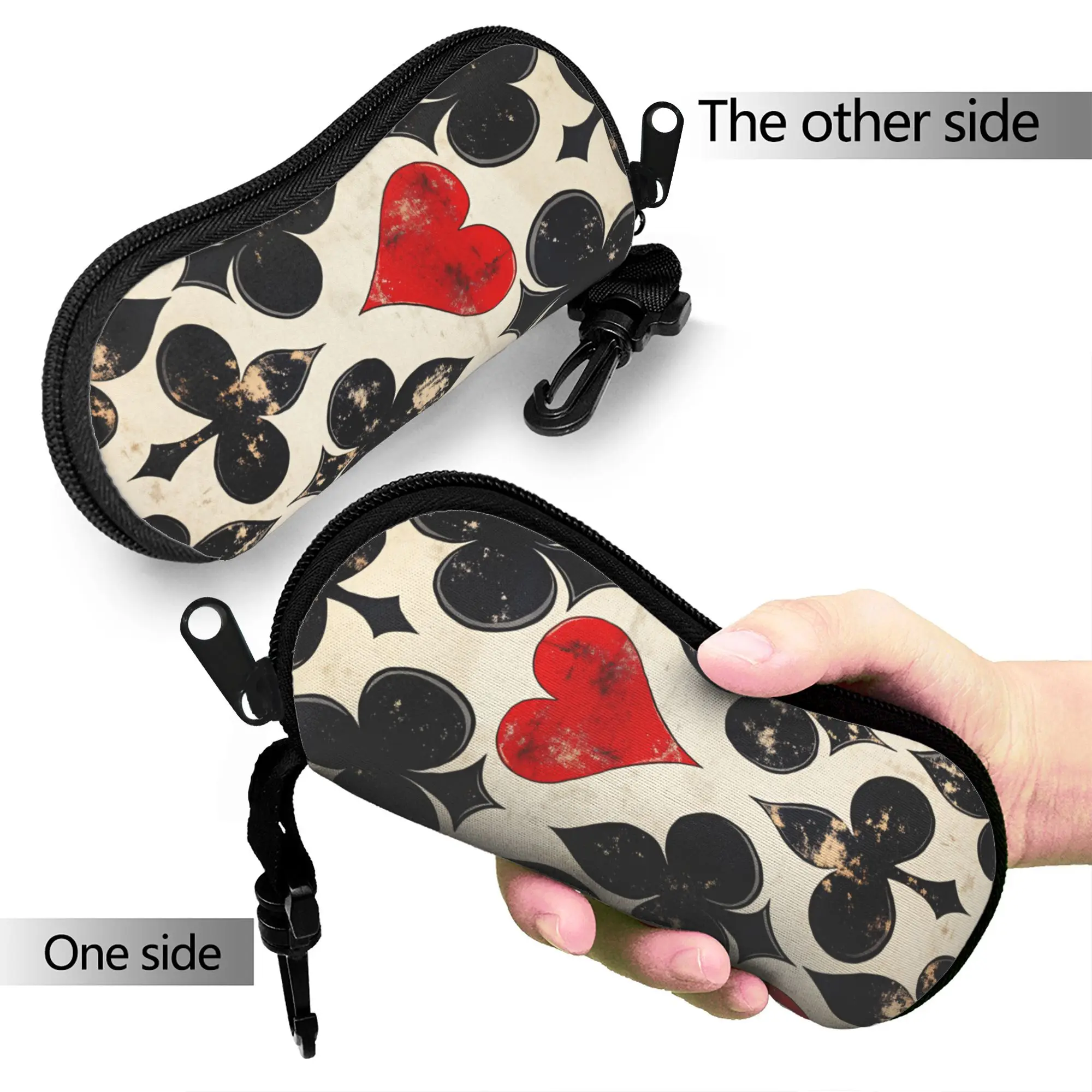 Playing Cards  Glasses Case Cover  Original Sunglasses Pouch Men Women Outdoor Glasses Box Fashion Eyewear Box