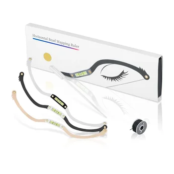 3 Color Microblading Permanent Makeup Bow & Arrow Line Ruler Measuring Eyebrow Mapping Rope Pre Ink Pmu Tattoo For Mapping