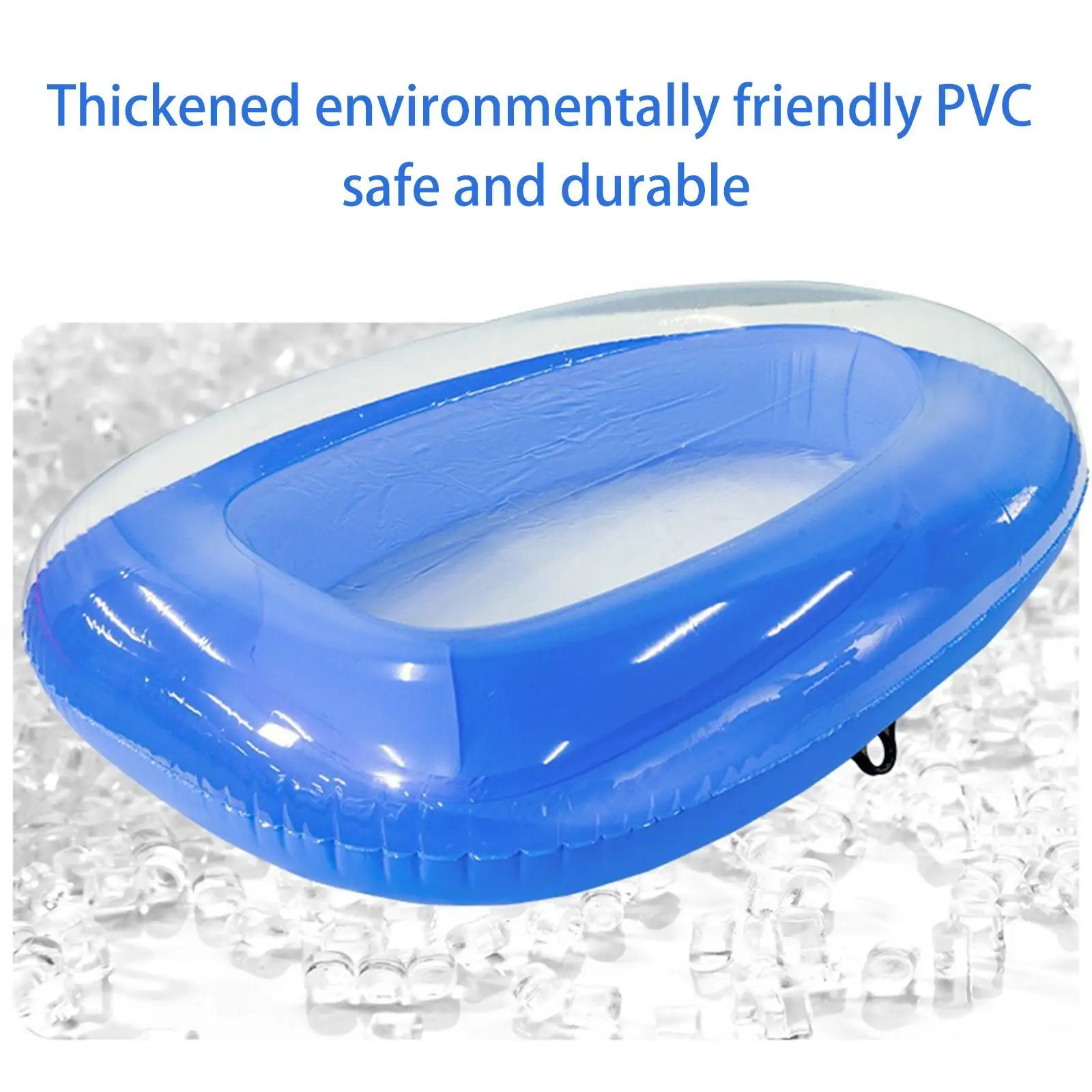 Inflatable Pool Raft with Handles Water Toy Portable Practical Pools Raft Toy Pool Float for Traveling Party Summer Lake Holiday