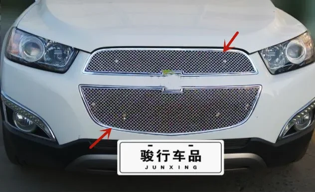 For Chevrolet CAPTIVA 2011-2019 High-quality aluminum alloy front bumper grille air intake grille Insect protection car styling